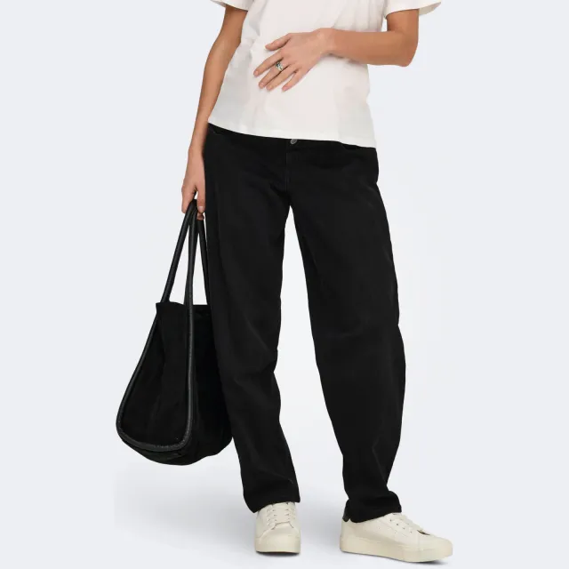 Only MATERNITY Olmluma low waist zwangerschaps straight leg jeans black denim, foto 7