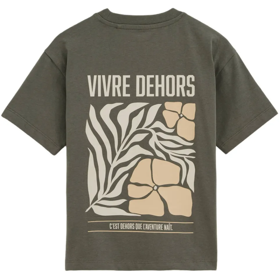 WE Fashion t-shirt met backprint olijfgroen, foto 3