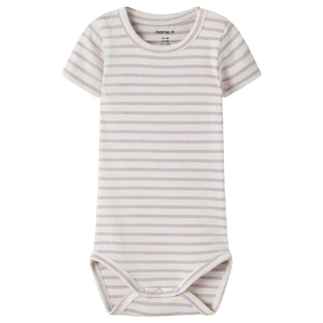 NAME IT BABY romper lila Lila/wit