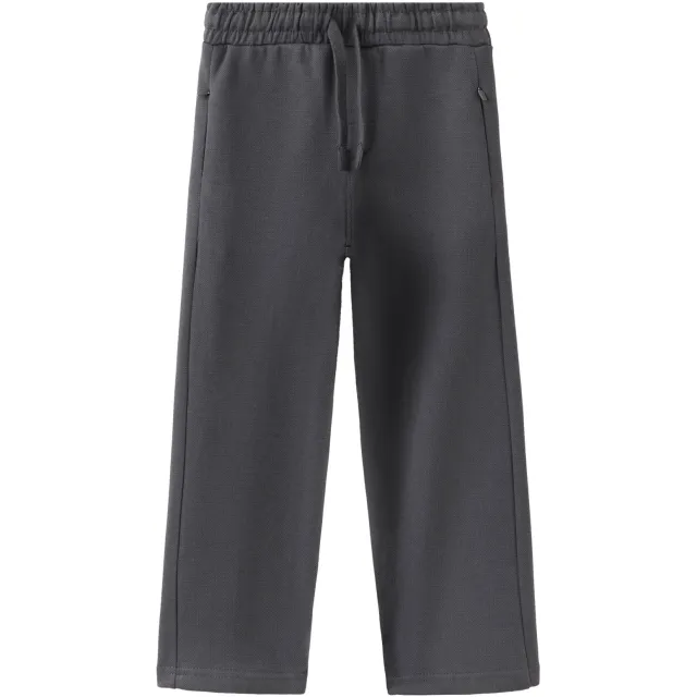 Mango wide leg joggingbroek antraciet