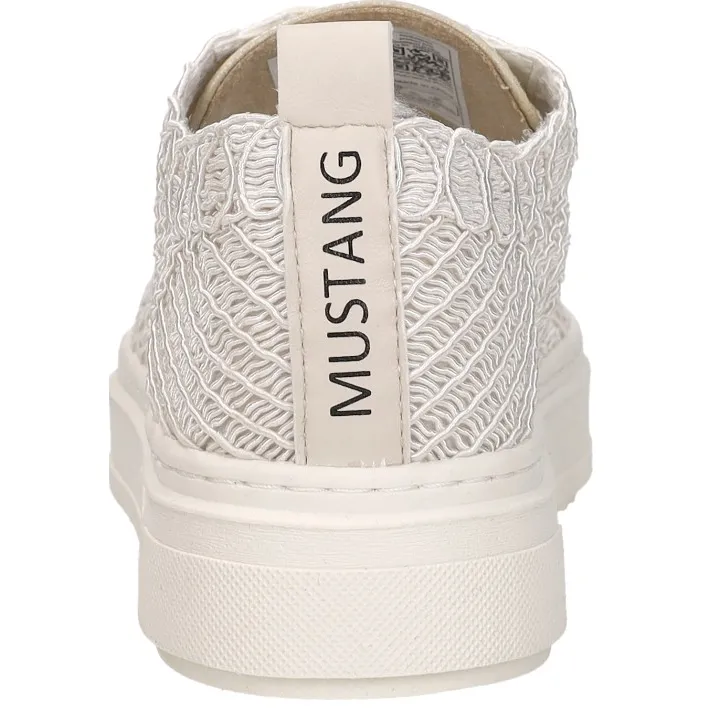 Mustang lage sneaker beige, foto 4