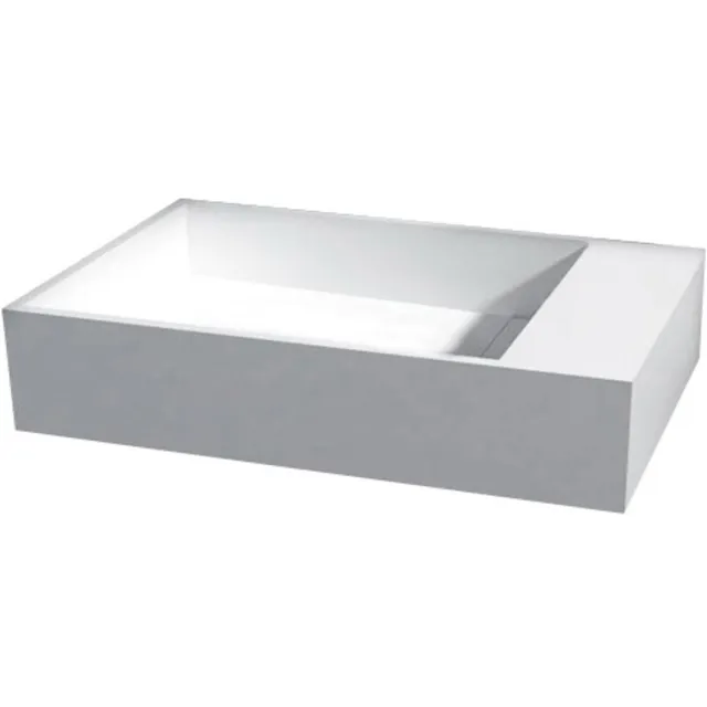 Best Design Fontein Best Design Arty Just Solid 36x18x10 cm Mat Wit (kraangat optioneel)