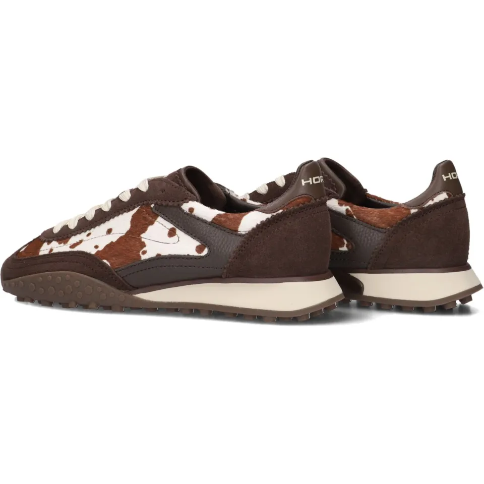 THE HOFF BRAND Bridge MKII Print lage sneakers bruin, foto 3