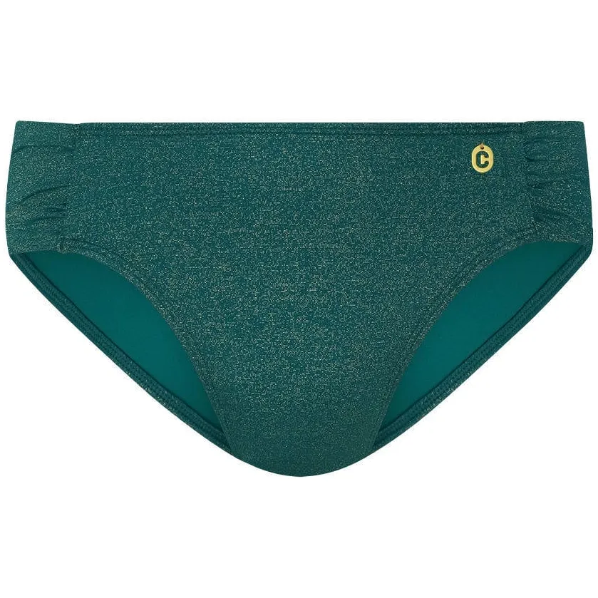Ten Cate Beach TC WOW bikinislip met lurex donkergroen, foto 2