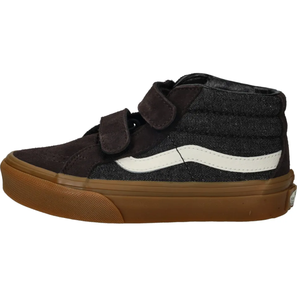Vans SK8-Mid Reissue V hoge sneakers donkerbruin zwart, foto 6