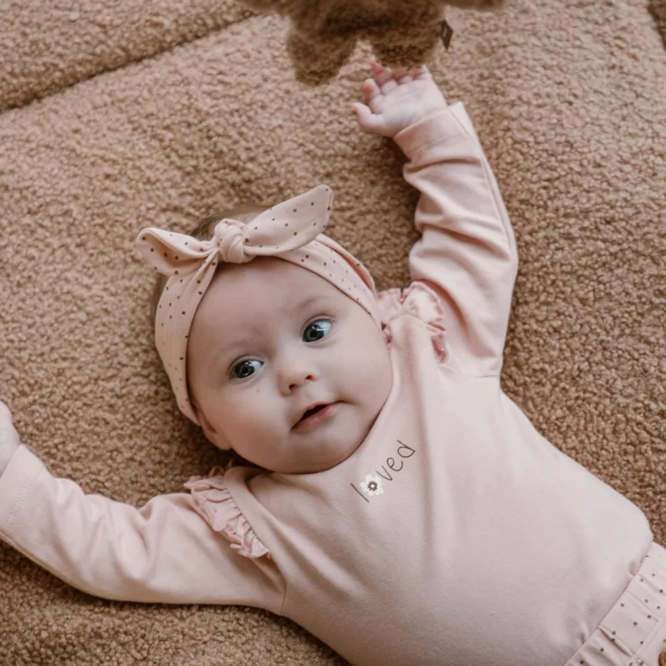 Dirkje longsleeve met printopdruk en ruches roze, foto 4