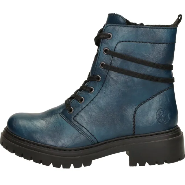 Rieker veterschoenen petrolblauw, foto 2