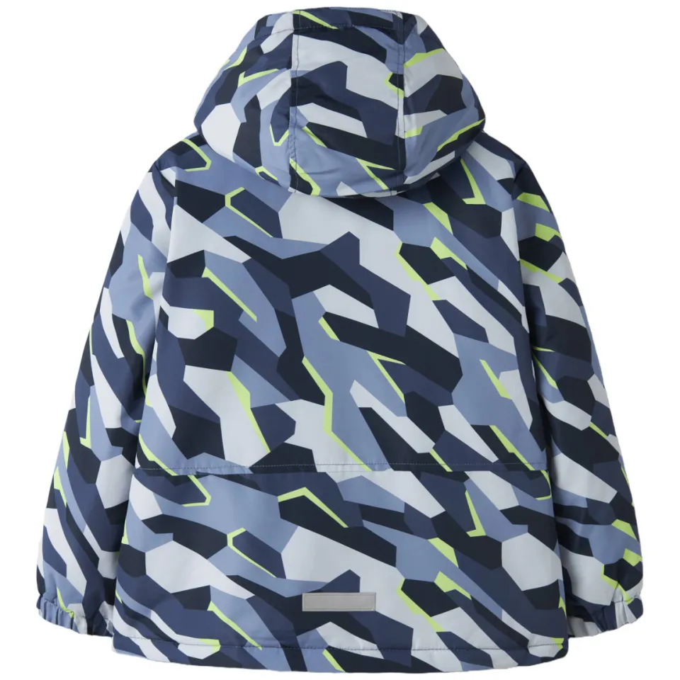NAME IT NKMMAX tussenjas camouflage blauw, foto 2