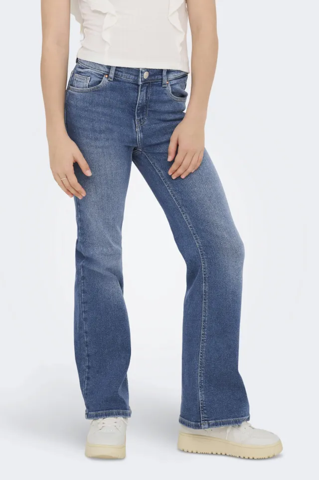 Only KIDS ONLY GIRL flared jeans medium blue denim