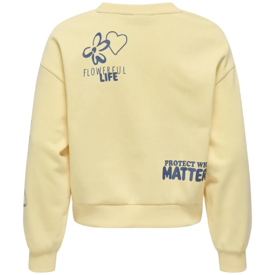 KIDS ONLY GIRL sweater met print - geel, foto 2