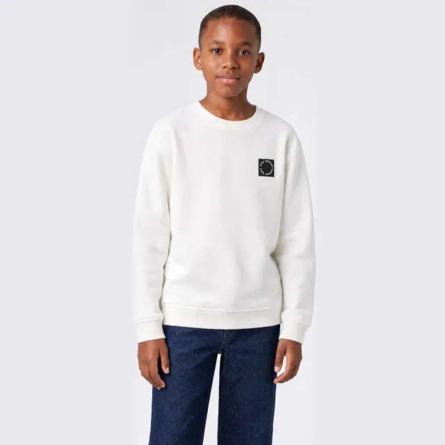 Petrol Industries sweater met logo - ecru