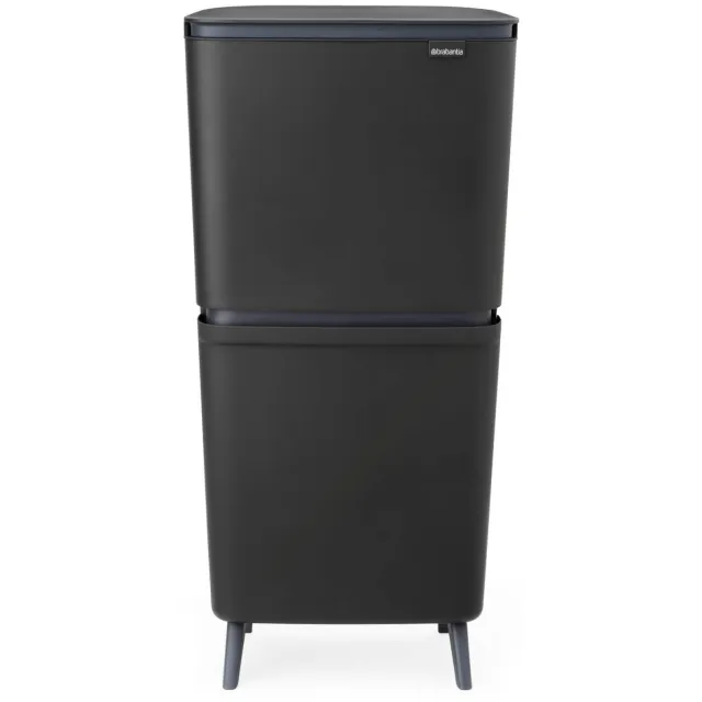 Brabantia Brabantia SortUp Recycle Prullenbak Hi, 10+10+25 liter - Dark Grey