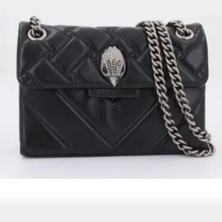 Tas Kurt Geiger London Leather Mini Kensington zwart, foto 4
