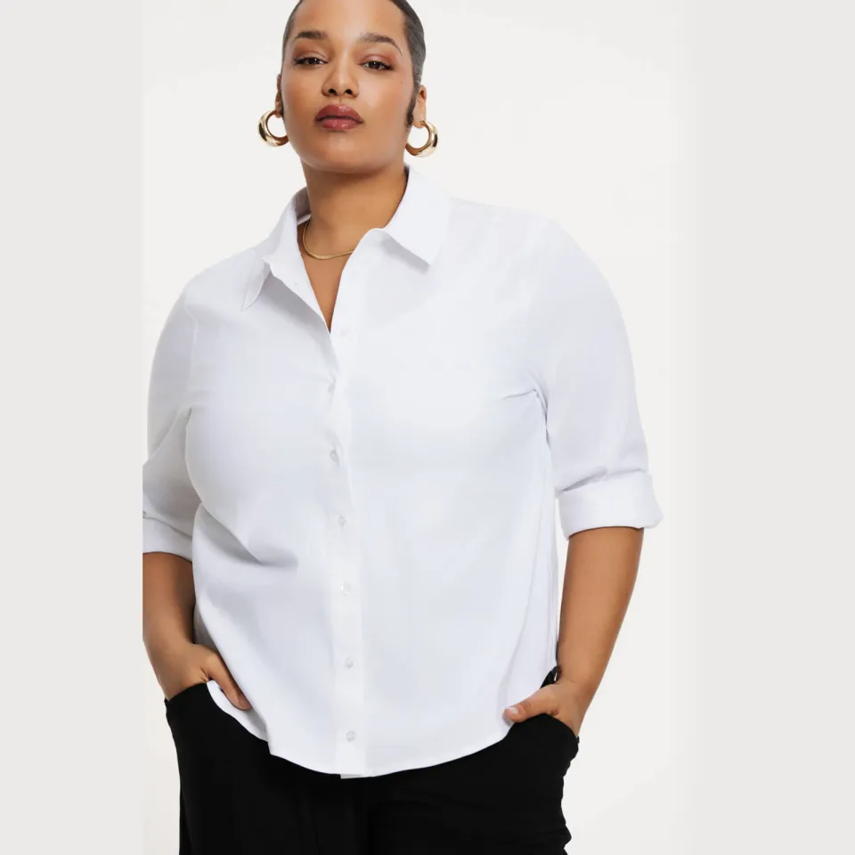 Yoek Stretch blouse wit, foto 4
