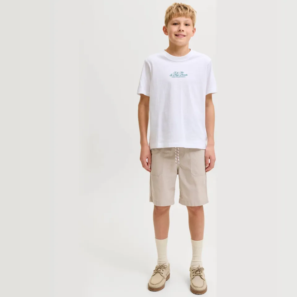 Jack & Jones regular bermuda korte broek lichtzand