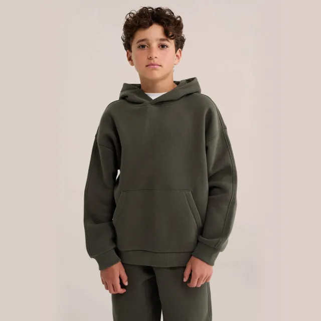 WE Fashion Blue Ridge sweater - donkergroen