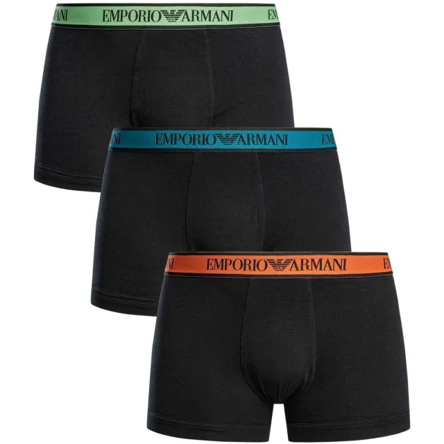 Boxers Emporio Armani Trunk 3-pack zwart