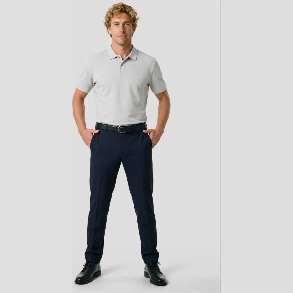 Boss regular fit polo - lichtgrijs, foto 3