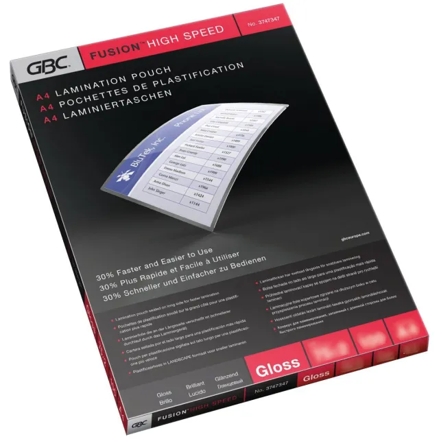 GBC Lamineerhoes gbc a4 highspeed 2x75micron 100 stuks