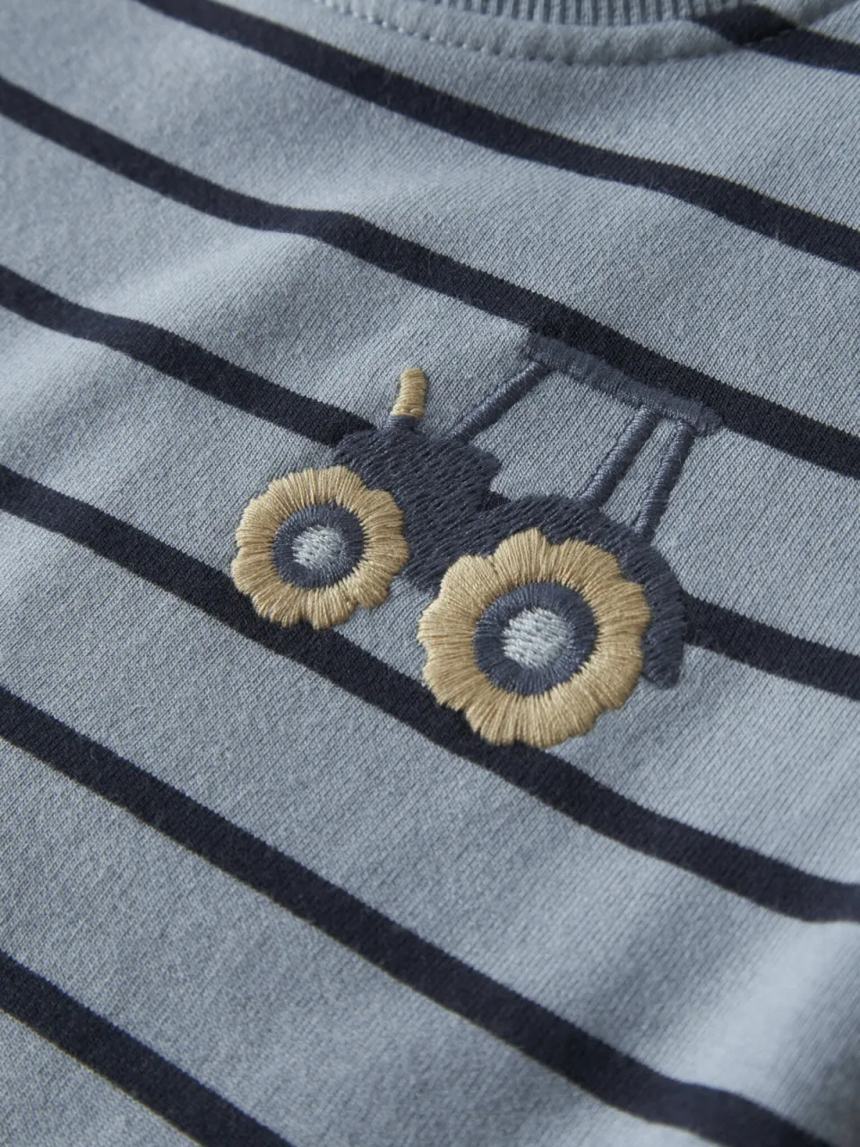 NAME IT BABY regular fit gestreepte sweater met borduursels - blauw, foto 3