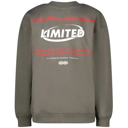 Raizzed sweater met backprint grijs, foto 3