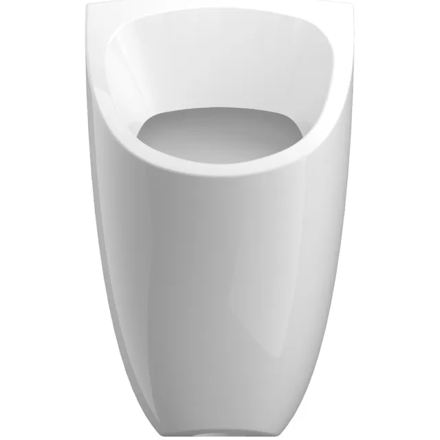 Urinoir Ipee U1 Edge Keramiek Instelbaar Spoelvolume Achterinlaat 6V 58x37x35 cm Wit