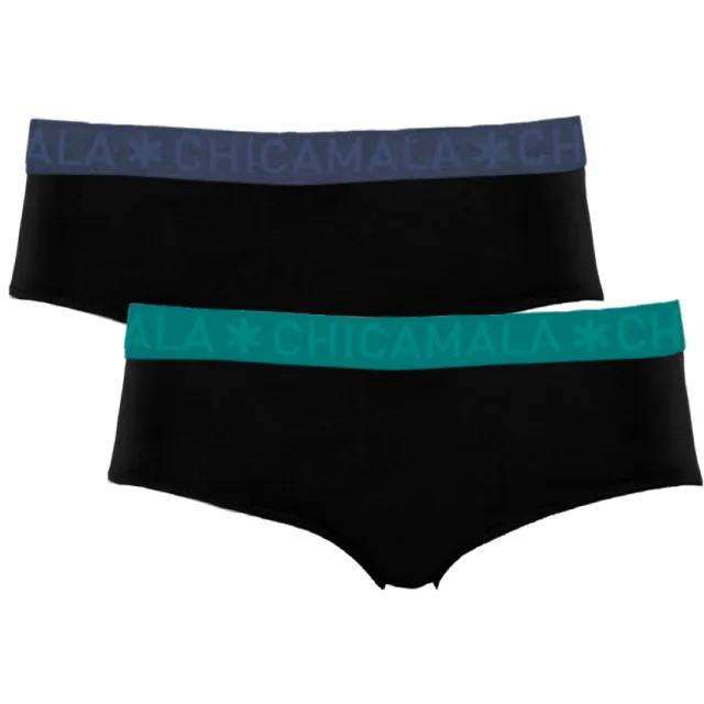 Muchachomalo Meisjes 2-pack Briefs Zwart