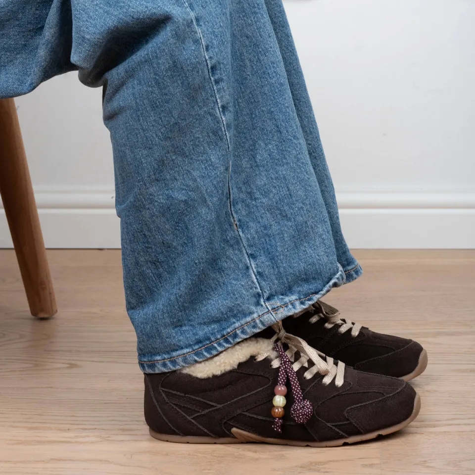 Poelman Jenn suède sneakers - donkerbruin, foto 6
