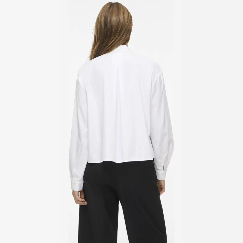 Vila blouse met plooien - wit, foto 5