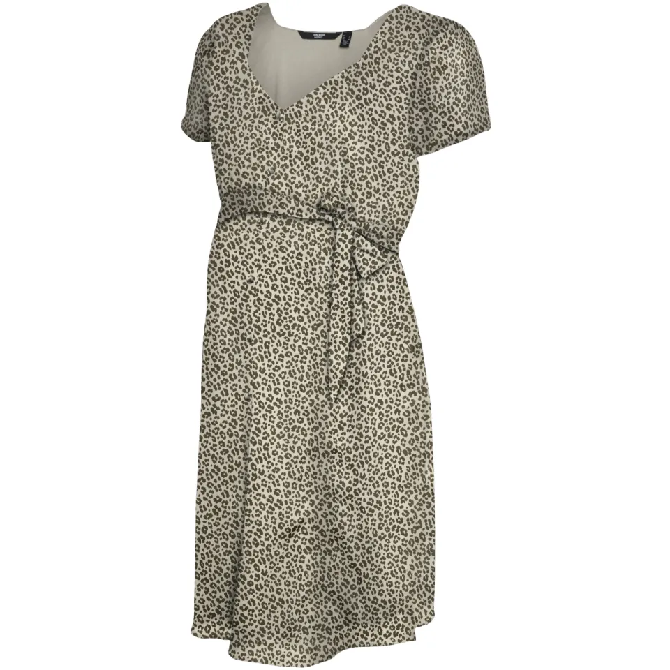 Vero Moda Vmmidalia wikkeljurk panterprint bruin, foto 2