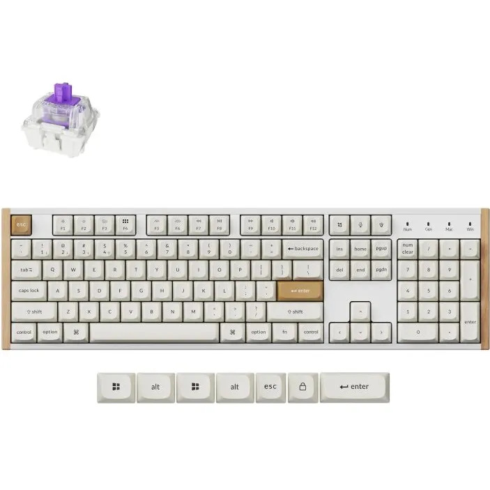 Keychron K10 HE-Q1 toetsenbord wit