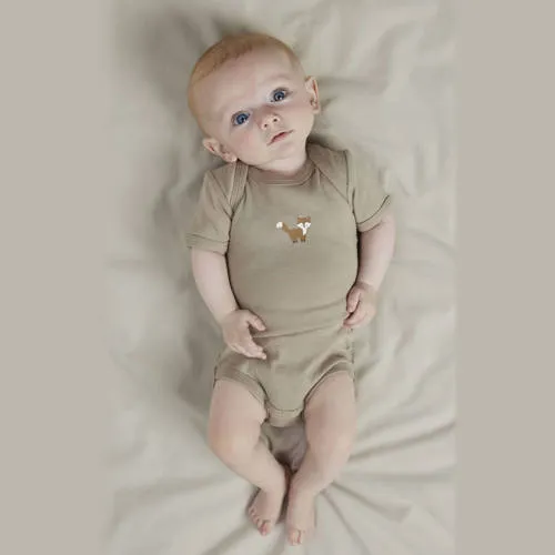 NAME IT BABY romper - bruin/groen/grijs (set van 3), foto 5
