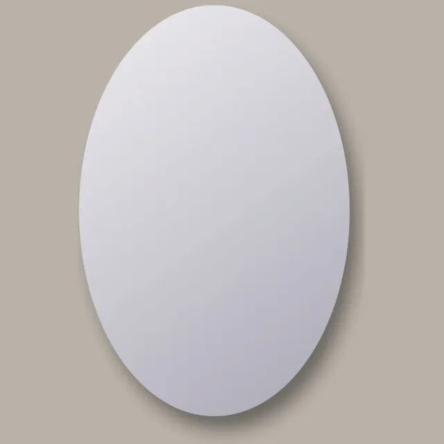 Sanicare Spiegel Ovaal Sanicare Q-Mirrors 80x60 cm PP Geslepen Incl. Ophanging