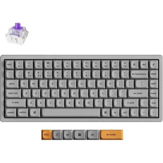 Keychron K2 HE Concrete toetsenbord grijs