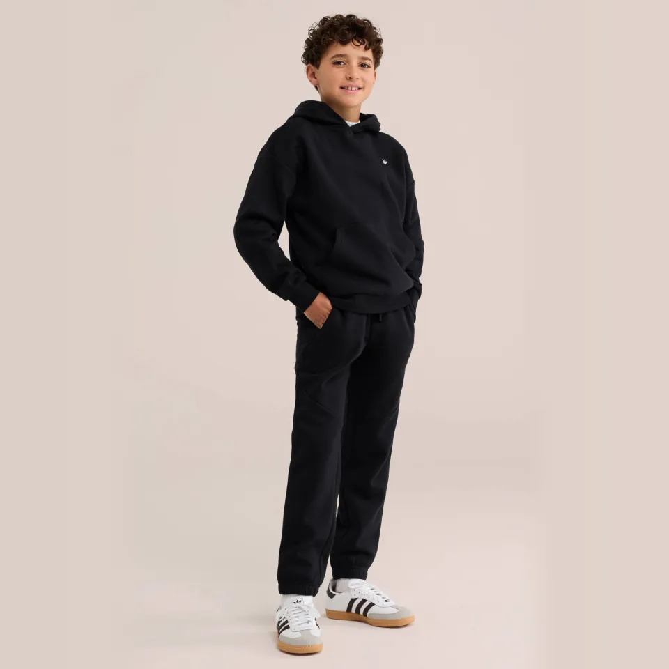 WE Fashion sweat tapered joggingbroek zwart