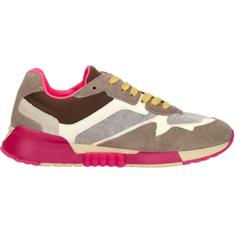 Scotch & Soda Vivi lage sneakers taupe