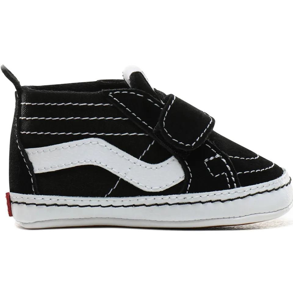Vans SK8-Hi Crib zwart-witte babyschoenen Zwart/wit
