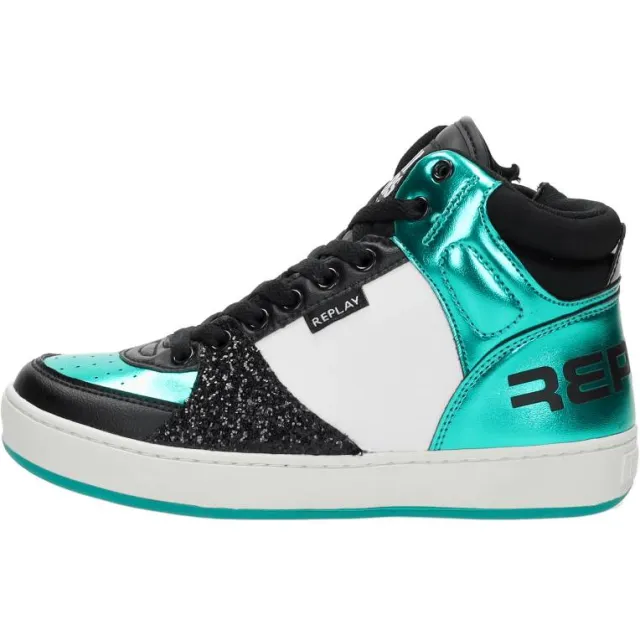 Replay Cobra 7CC hoge sneakers groen, foto 2