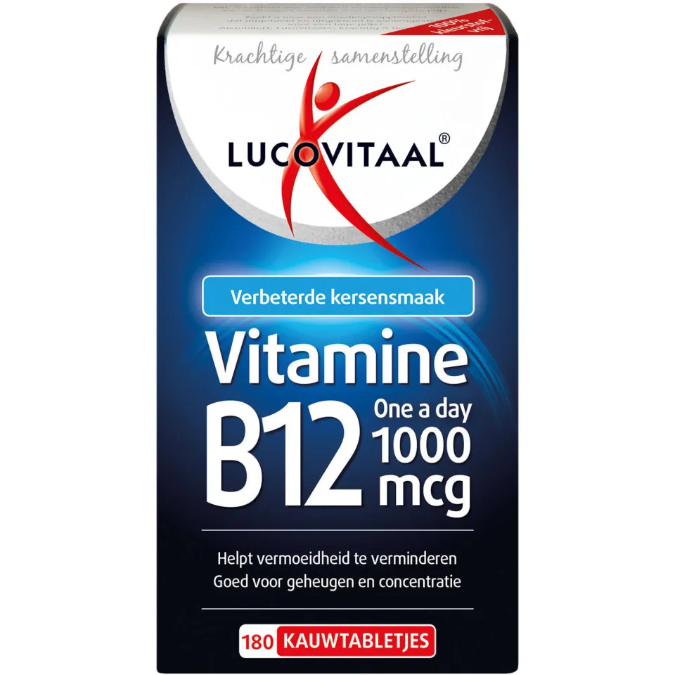 Lucovitaal Vitamine B12 One a Day 1000mcg kauwtabletten, foto 2