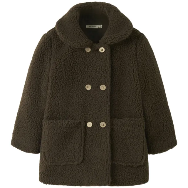 Lil' Atelier Meisjes Jassen Nmfnalo Loose Long Jacket Lil - Bruin, foto 2