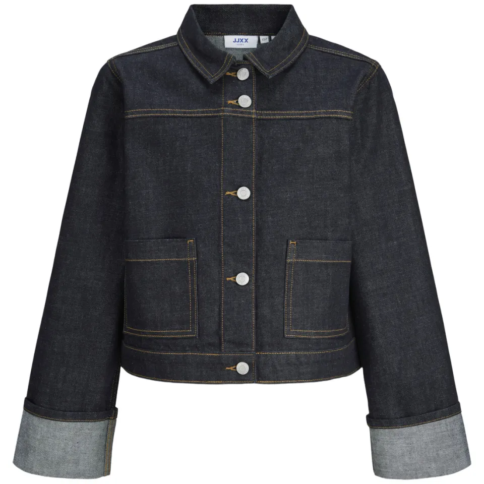 JJXX GIRL spijkerjas donkerblauw dark blue denim, foto 2