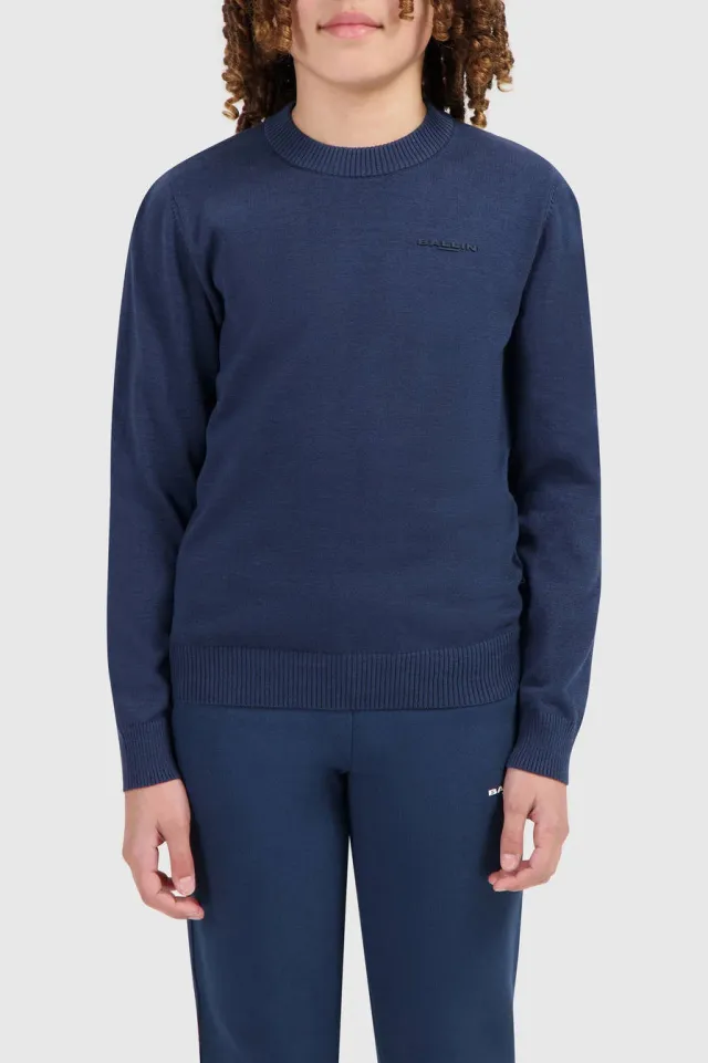 Ballin trui marineblauw fijn gebreid Marine blauw