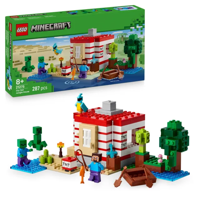 Lego Minecraft Het TNT Junglehuis, Videogameset 21275, foto 2