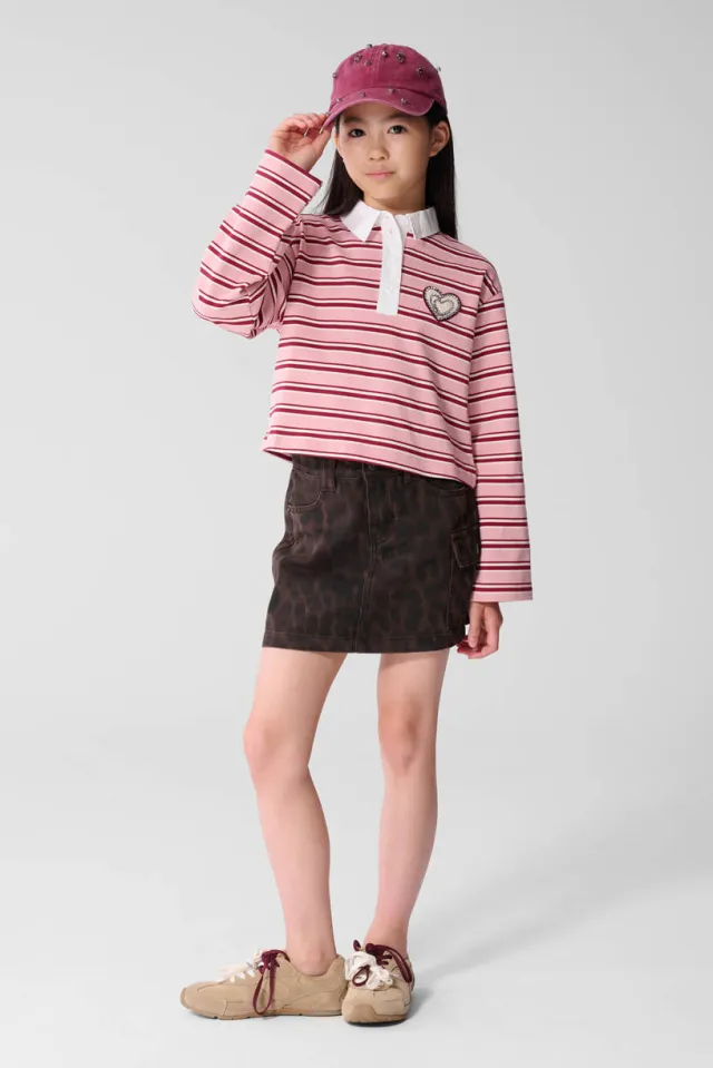 Shoeby mini rok met panterprint bruin Bruin/zwart