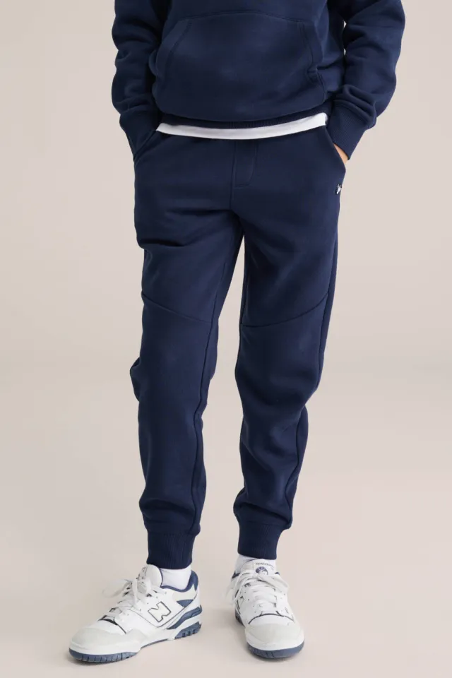 WE Fashion regular joggingbroek donkerblauw, foto 3