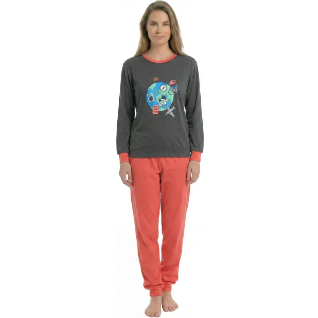 Kisses&Love Kisses And Love KLP1 pyjamaset grijs