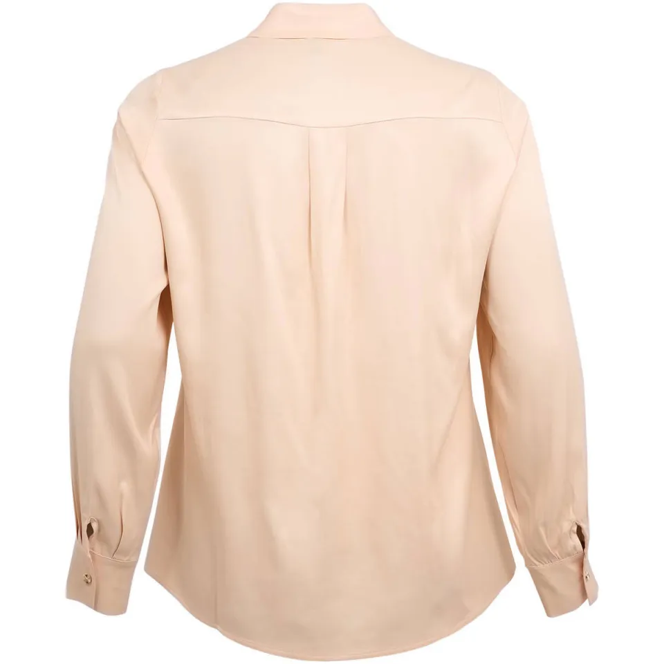 Yoek Satin blouse lichtroze, foto 4