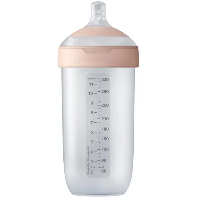 Difrax LOVI Mammafeel babyfles 330 ml pink nude