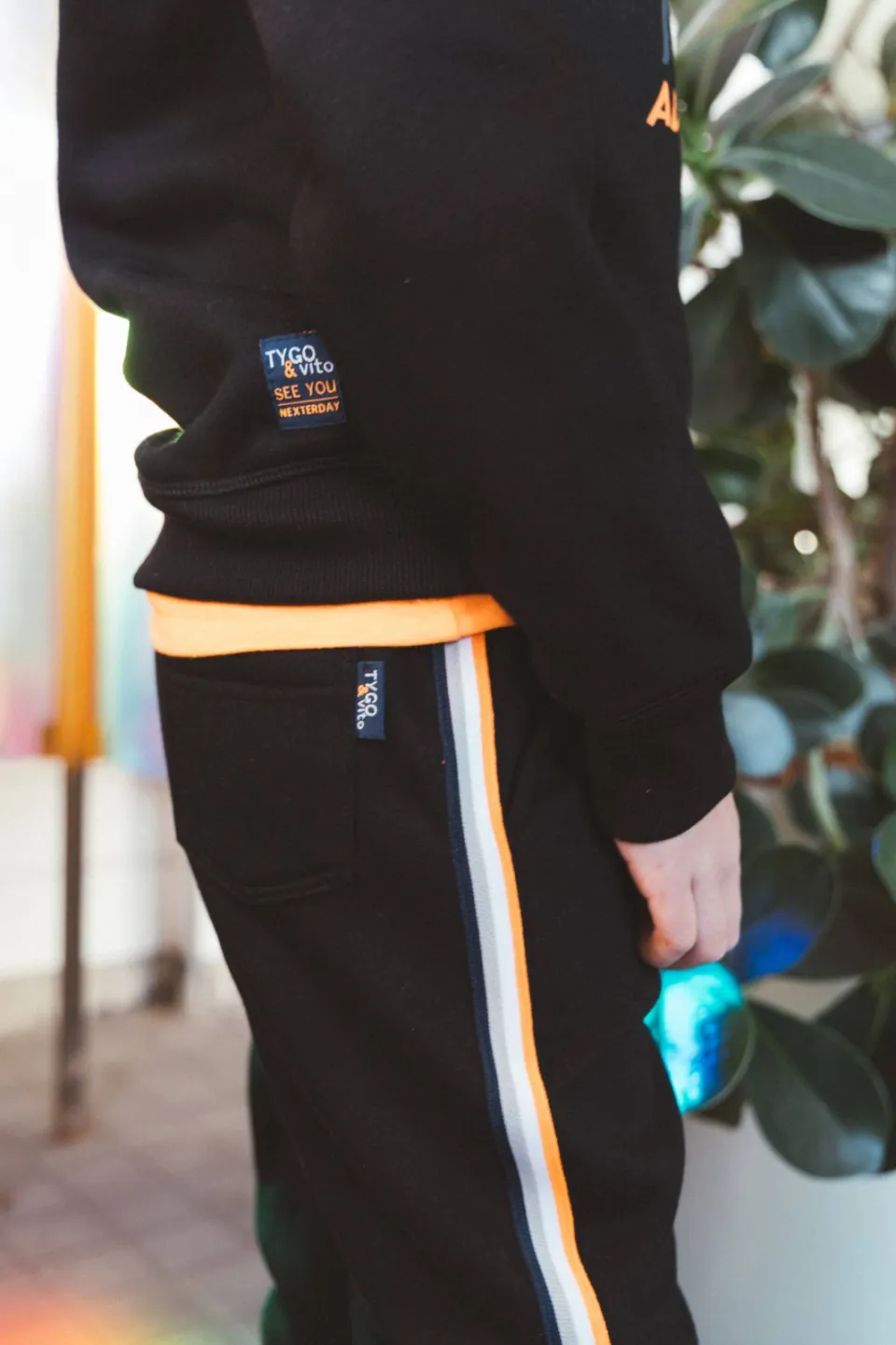 TYGO & vito regular fit joggingbroek zwart, foto 3