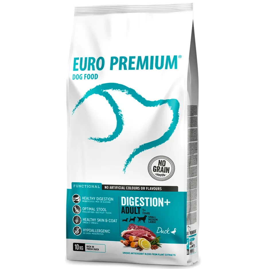 Euro Premium Digestion+ Adult hondenvoer eend